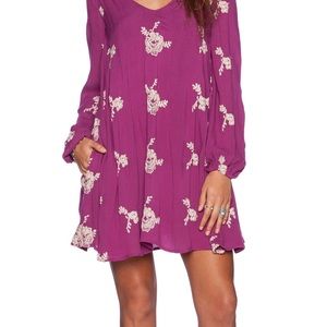 Free people Emma embroidered dress xs